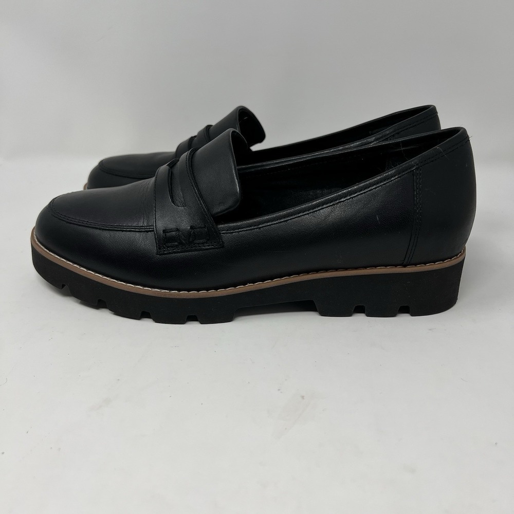 Vionic Women's Cheryl II Black Leather Loafers Shoes Size 8 Wide Comfort - Picture 4 of 8